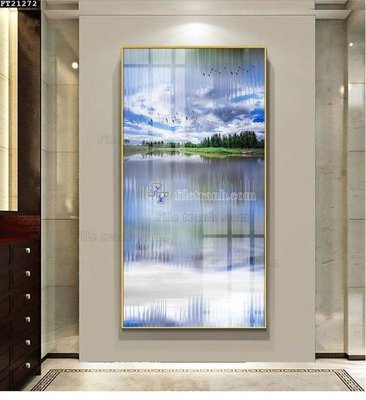 File in trần File tranh đơn lối vào FT21272 (file gốc) hoa văn 3D