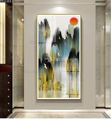 File PSD File tranh đơn lối vào FT21284 (bản gốc) độ phân giải cao