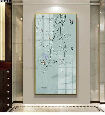 File ảnh File tranh đơn lối vào FT21294 (gốc) in decal dán tường