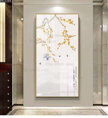 Tải file gốc File tranh đơn lối vào FT21299 (bản PSD) còn layer