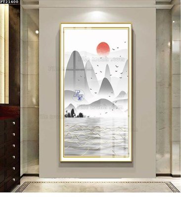 File tranh gốc File tranh đơn lối vào FT21400 (sắc nét từng chi tiết)