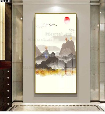 File gốc File tranh đơn lối vào FT21418 (ảnh rõ nét) để in