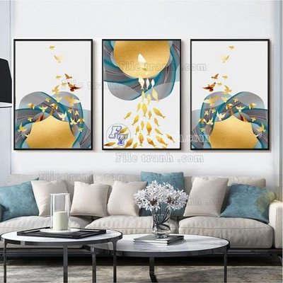 File gốc File tranh hiện đại pha lê gương FT215 (PNG) không nền chất lượng