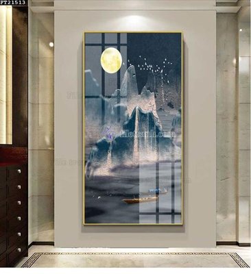 File gốc File tranh đơn lối vào FT21513 (in lụa) tranh phong thủy