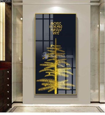 File tranh File tranh đơn lối vào FT21566 (gốc) in trên kính