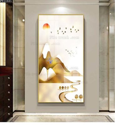 File gốc File tranh đơn lối vào FT21581 (AI/EPS) cho in ấn