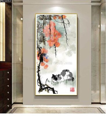 Tải file File tranh đơn lối vào FT21652 (gốc) làm tranh treo tường