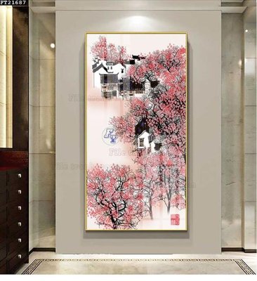 File tranh File tranh đơn lối vào FT21687 (bản gốc) treo quán cafe