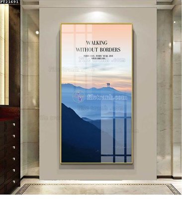 Tải file File tranh đơn lối vào FT21691 (gốc) in tranh tráng gương