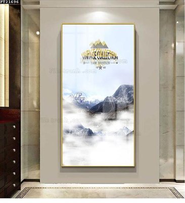 Hình ảnh file gốc in lụa File tranh đơn lối vào FT21696