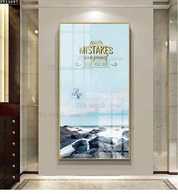 File in trần File tranh đơn lối vào FT21697 (bản gốc) bầu trời