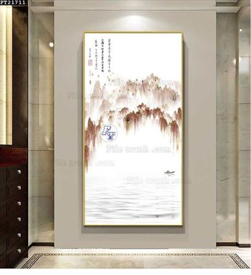 File ảnh File tranh đơn lối vào FT21711 (gốc) cho trang trí nhà hàng