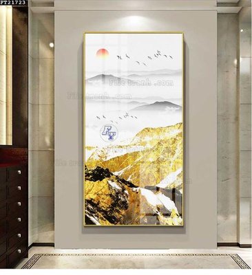 File in trần File tranh đơn lối vào FT21723 (bản gốc) trời sao