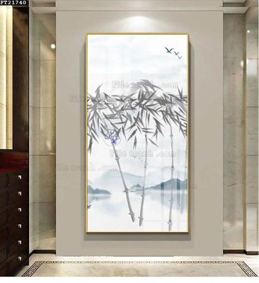File tranh trang trí File tranh đơn lối vào FT21740 (tải file gốc)