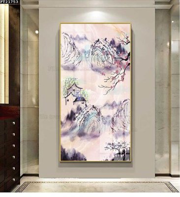 File gốc File tranh đơn lối vào FT21753 (cho in UV) siêu nét