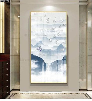 File gốc File tranh đơn lối vào FT21772 (in lụa) cao cấp