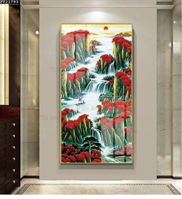 File gốc File tranh đơn lối vào FT21793 (in lụa) cao cấp