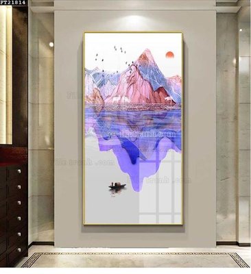 Tải file File tranh đơn lối vào FT21814 (PSD) cho in tranh kính