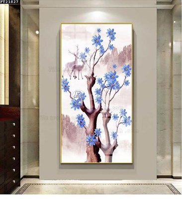 File gốc in ấn File tranh đơn lối vào FT21827 chuẩn màu CMYK