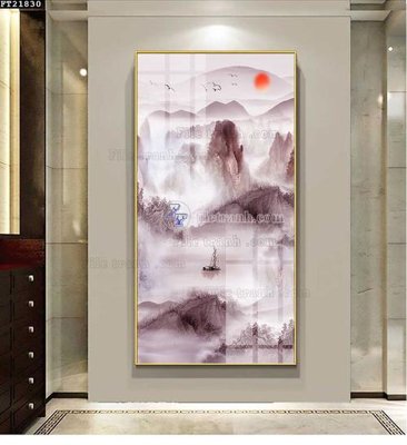 Tải file File tranh đơn lối vào FT21830 (ảnh gốc) in tranh kính