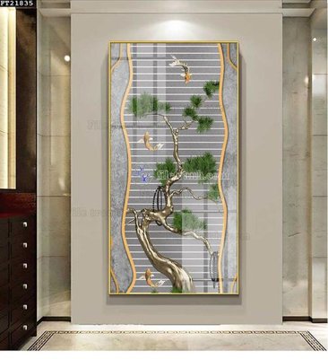 Tải file File tranh đơn lối vào FT21835 (ảnh gốc) in tranh kính