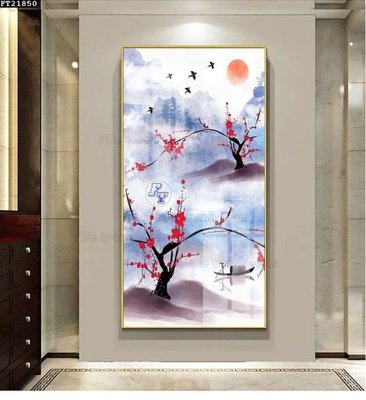 Chi tiết file tranh tráng gương File tranh đơn lối vào FT21850 (ảnh gốc)