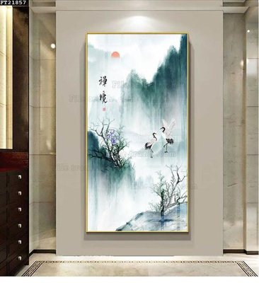 File tranh File tranh đơn lối vào FT21857 (gốc) in trên kính