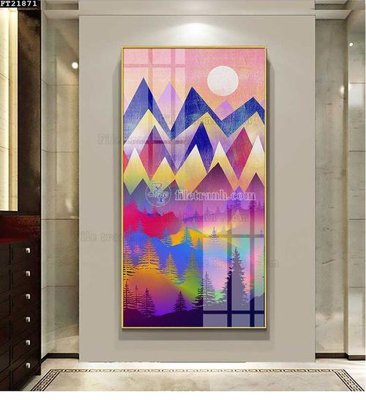 File in ấn cao cấp File tranh đơn lối vào FT21871 (file gốc)