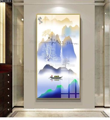 File tranh File tranh đơn lối vào FT21882 (bản gốc) treo phòng ăn