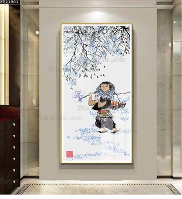 Tải file File tranh đơn lối vào FT21901 (gốc) in ấn chất lượng