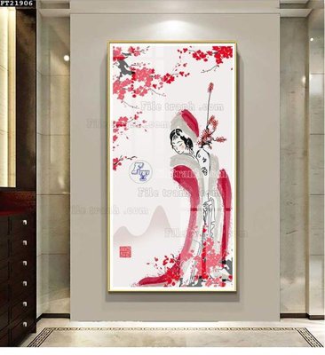 File gốc File tranh đơn lối vào FT21906 (chuẩn CMYK) cho nhà in