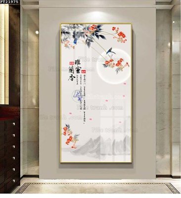 Tải file File in tranh tường đứng lối vào FT21975 (gốc) làm file tranh quảng cáo