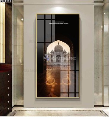 Tải file File in tranh tường đứng lối vào FT21998 (PSD) cho in tranh 3D