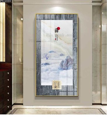 File in ấn File in tranh tường đứng lối vào FT22000 chuyên nghiệp