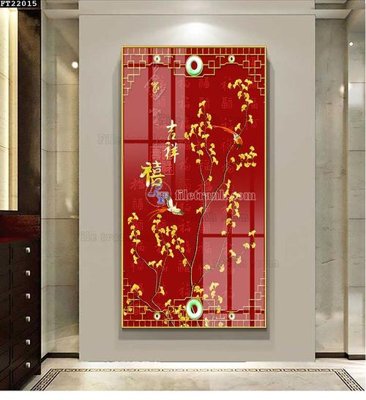 File in trần File in tranh tường đứng lối vào FT22015 (file gốc) xuyên sáng