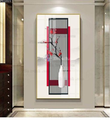 File gốc File in tranh tường đứng lối vào FT22021 (bản quyền) cho in ấn
