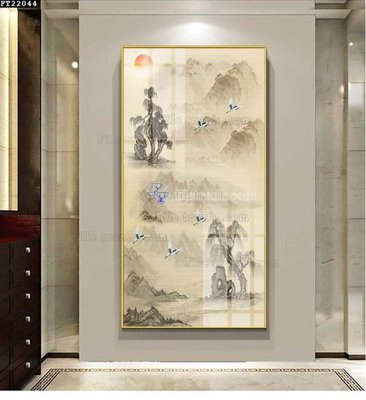 Mua file tranh gốc File in tranh tường đứng lối vào FT22044 tại Filetranh.com