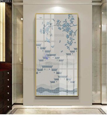 File tranh File in tranh tường đứng lối vào FT22061 (bản gốc) treo phòng ăn