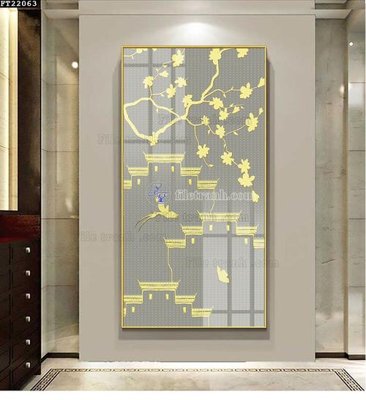 File PSD File in tranh tường đứng lối vào FT22063 (bản gốc) chất lượng nhất