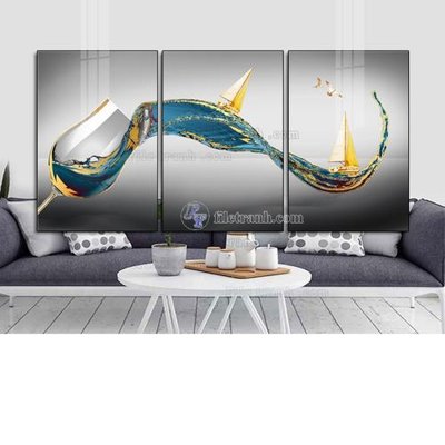 File ảnh File tranh hiện đại pha lê gương FT273 (gốc) cho trang trí nhà hàng