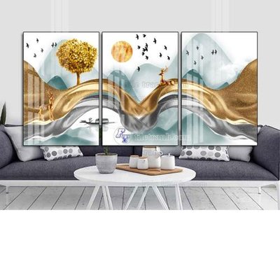 File gốc File tranh hiện đại pha lê gương FT282 (in mica) làm bảng hiệu