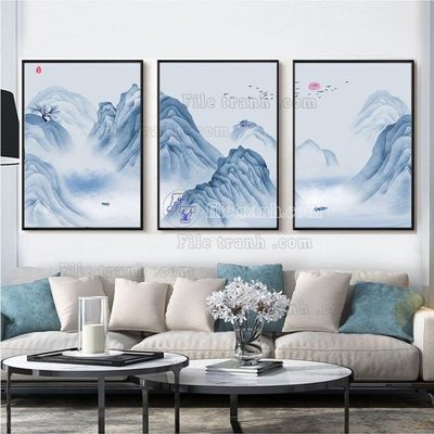 File gốc in tráng gương File tranh hiện đại pha lê gương FT288 chi tiết