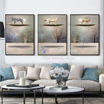 File tranh File tranh hiện đại pha lê gương FT291 (gốc) chủ đề trẻ em