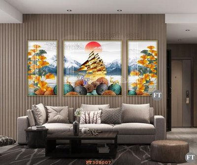 Download file gốc File tranh hiện đại pha lê gương hot FT300007 (in lụa) tranh 3D