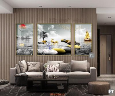 File gốc File tranh hiện đại pha lê gương hot FT300012 (in mica) làm bảng hiệu