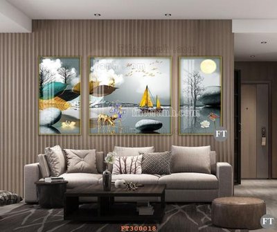 File gốc File tranh hiện đại pha lê gương hot FT300018 (ảnh chi tiết) để in lụa