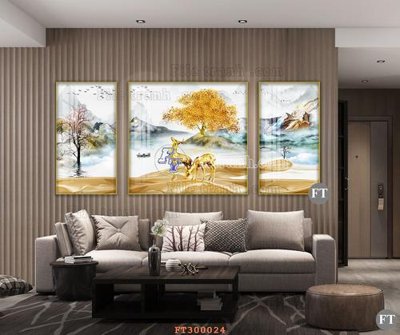 File gốc File tranh hiện đại pha lê gương hot FT300024 (ảnh chi tiết) để in trần