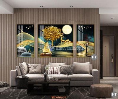 File gốc File tranh hiện đại pha lê gương hot FT300037 (phong cách) châu Âu