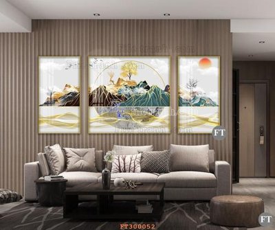 File in trần File tranh hiện đại pha lê gương hot FT300052 (file gốc) hoa văn 3D