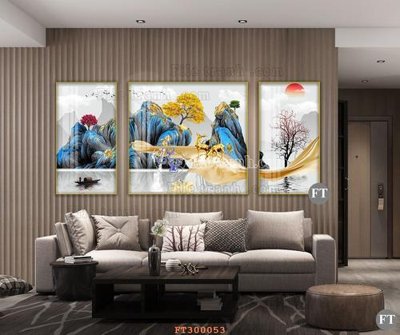 File tranh File tranh hiện đại pha lê gương hot FT300053 (gốc) in trên kính